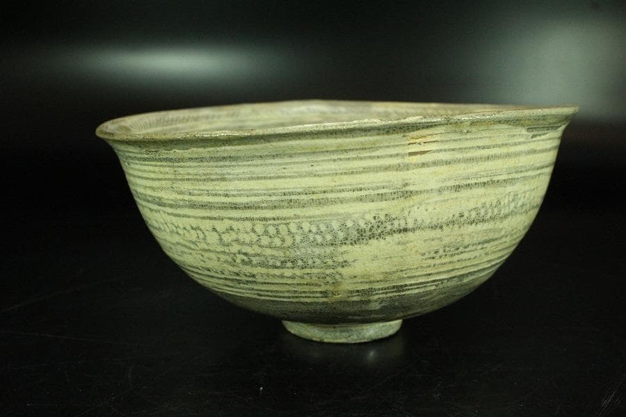 李朝 刷毛目 碗 時代物(K-A391)