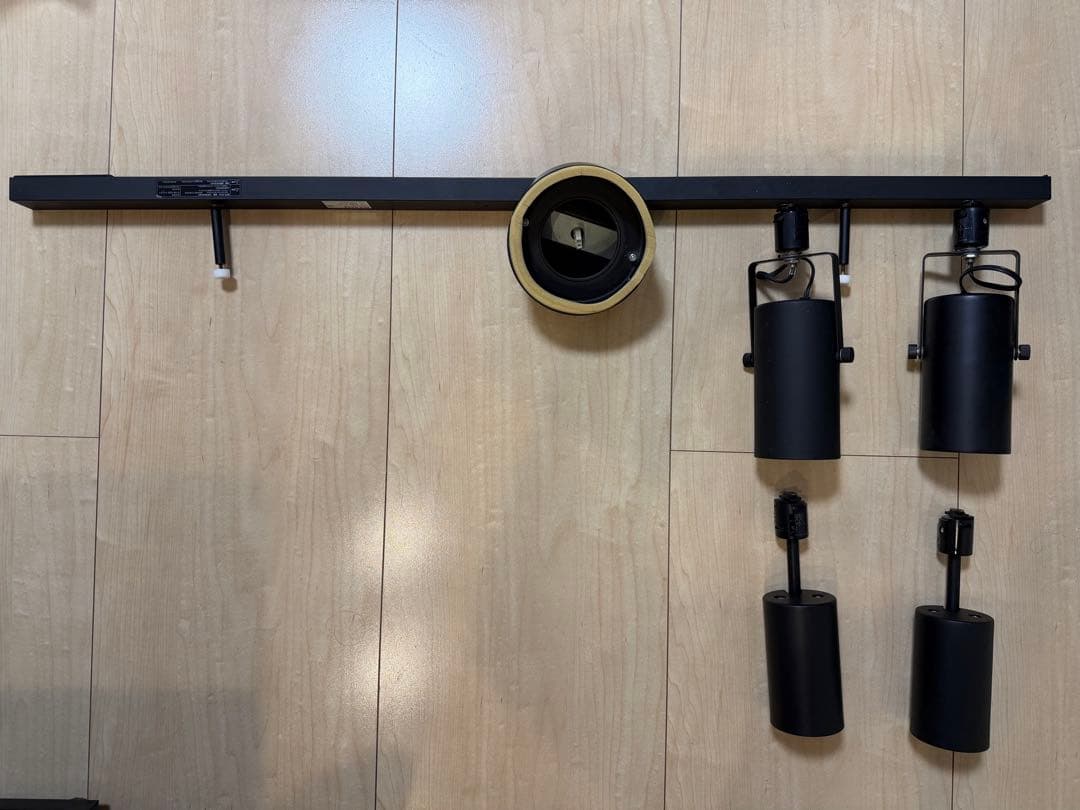 無印良品　システムライト本体+スポットライト4個セット