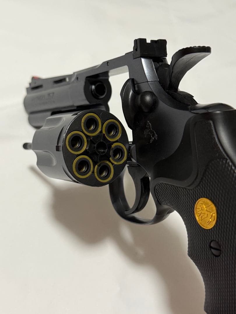 Crown Modelエアリボルバー COLT パイソン 4インチ ブラック