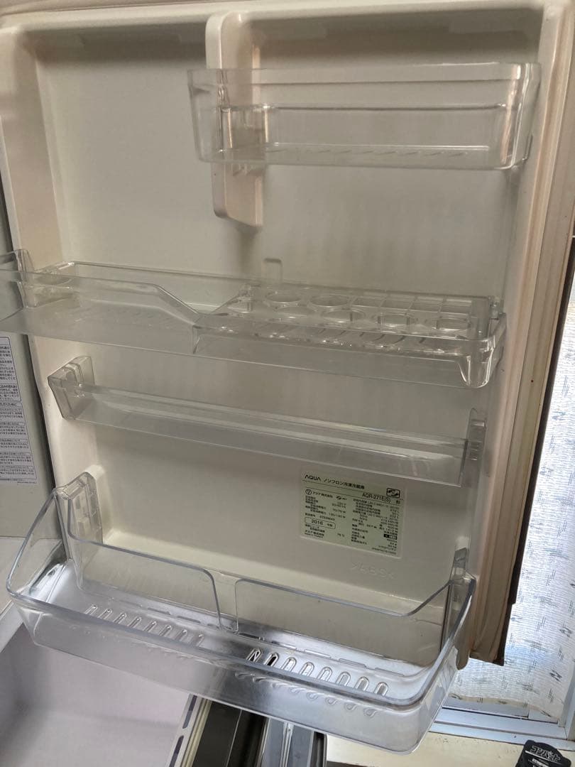 シルバー 3ドア冷蔵庫　272L