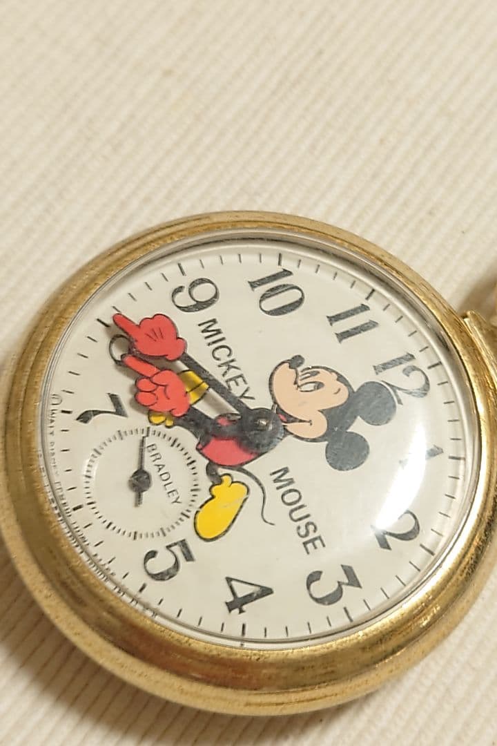 BRADLEY 手巻き懐中時計 ディズニーランド25周年記念 USA　動作未確認