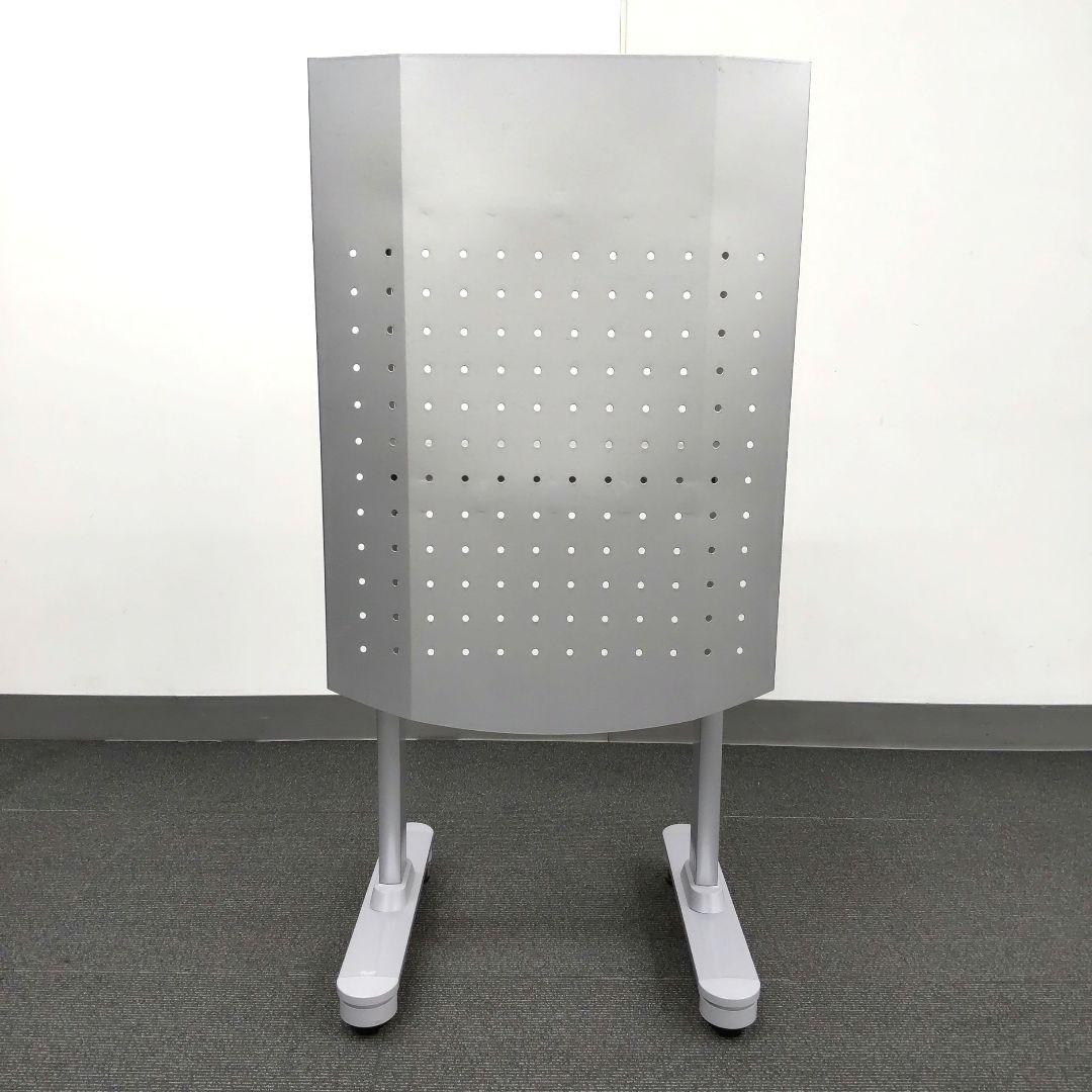 【美品】演台・司会台PLUS（プラス）ホワイト×シルバーW500