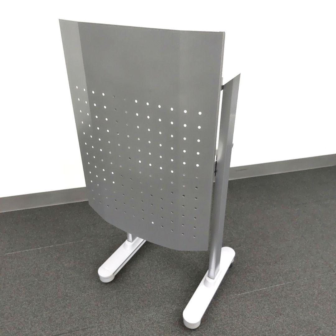 【美品】演台・司会台PLUS（プラス）ホワイト×シルバーW500