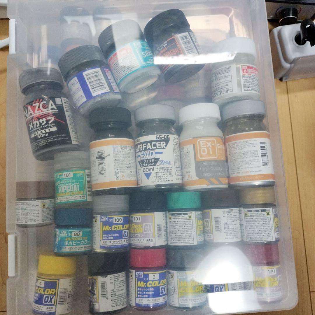 テ*レ様 エアブラシ、コンプレッサー、塗装ブース、塗料多数