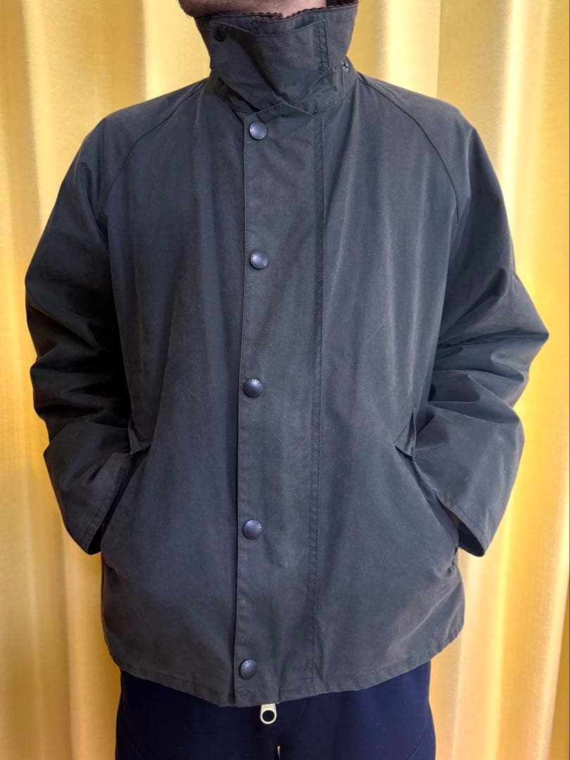 Barbour トランスポートwaxフード付き　セージ38