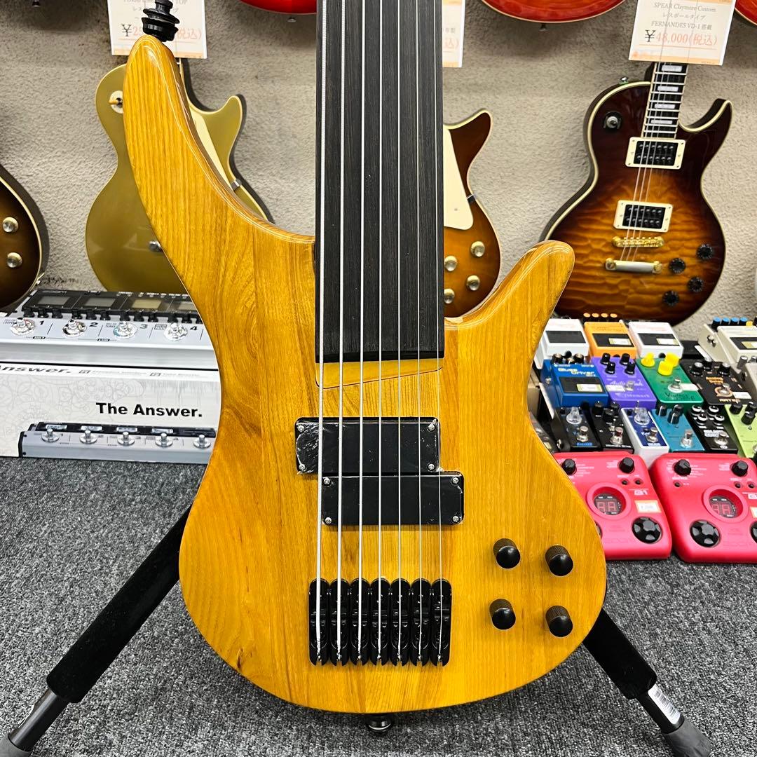 【11371】 ノーブランド 7弦ベース フレットレスベース ナチュラル