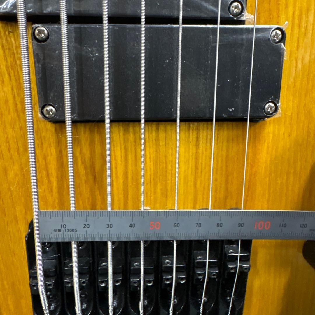 【11371】 ノーブランド 7弦ベース フレットレスベース ナチュラル