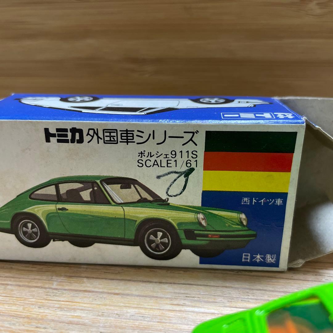 トミカ 青箱 F3 ポルシェ911S 当時物 外国車シリーズ 日本製 ミニカー