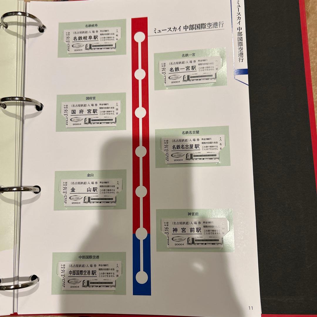 名鉄特急車両硬券入場券 コンプリートセット