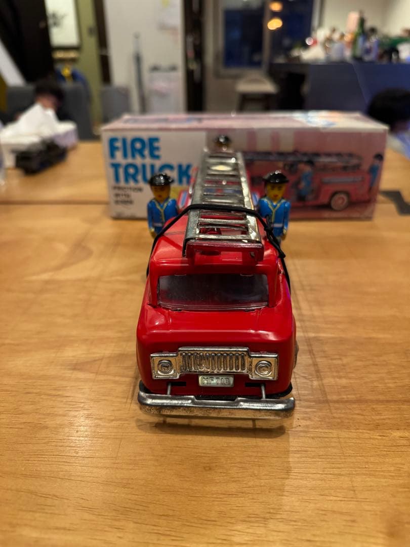 ブリキ　アンティーク　消防車