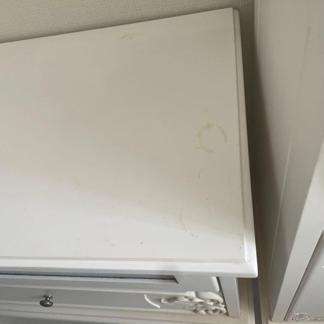 ロココ調　アンティーク　テレビ台　かわいい　ホワイト　猫脚 プリンセス 姫系家具