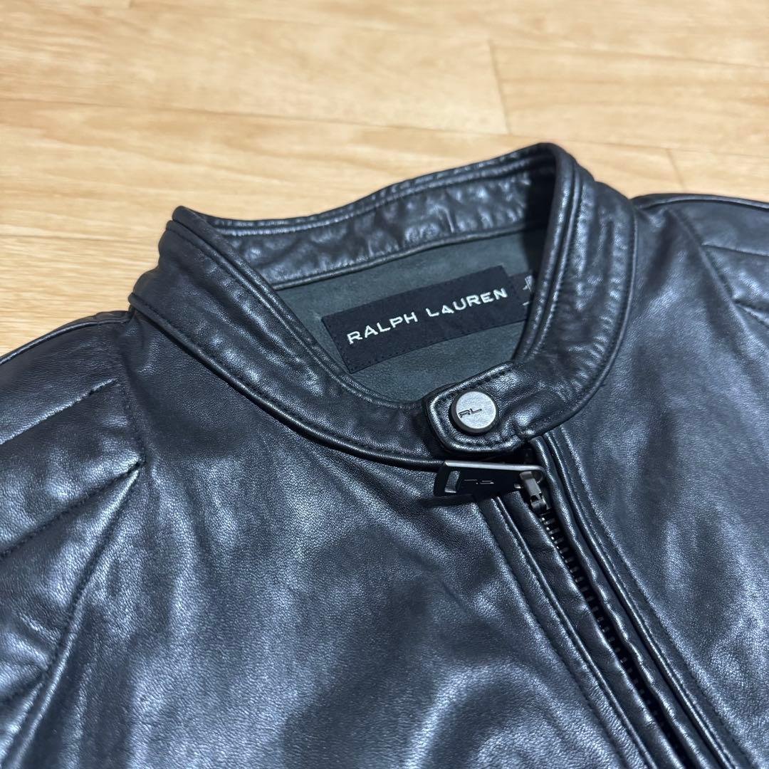 ラルフローレン ブラックレーベル Lサイズ シングルライダースジャケット