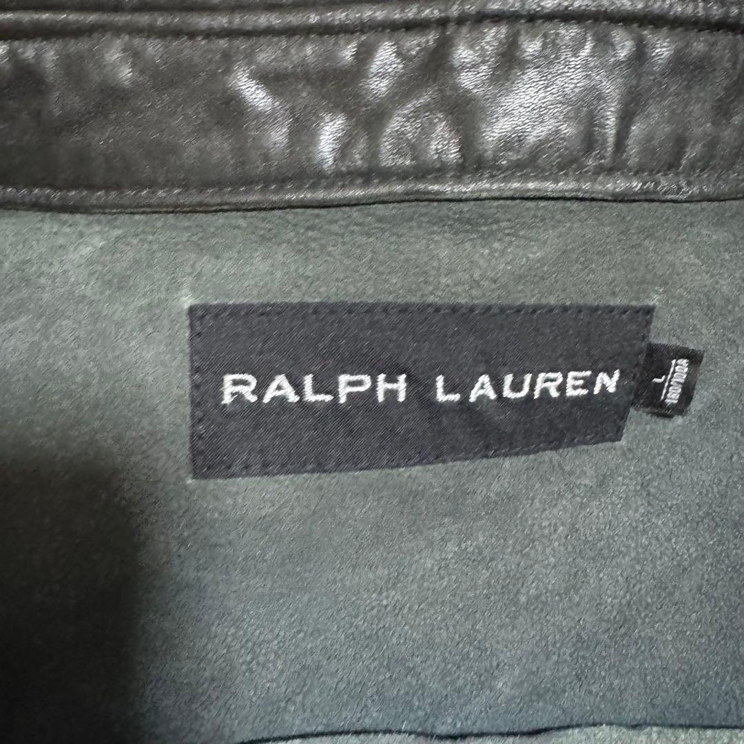 ラルフローレン ブラックレーベル Lサイズ シングルライダースジャケット