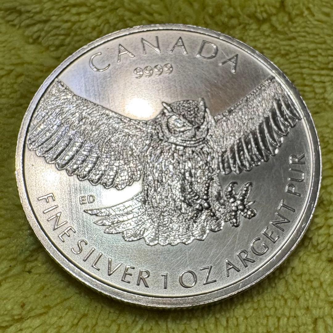 カナダ 2015年 1オンス 銀貨 5ドル