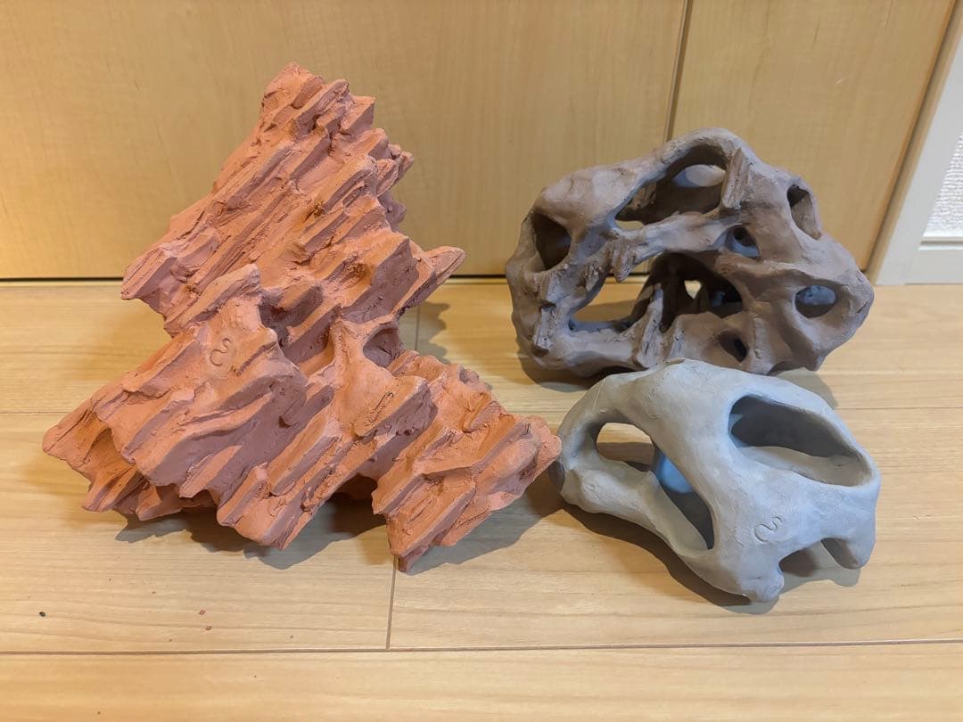 SheltaCrafta シェルター 素焼き 手作り 水槽 隠れ家 テラリウム②