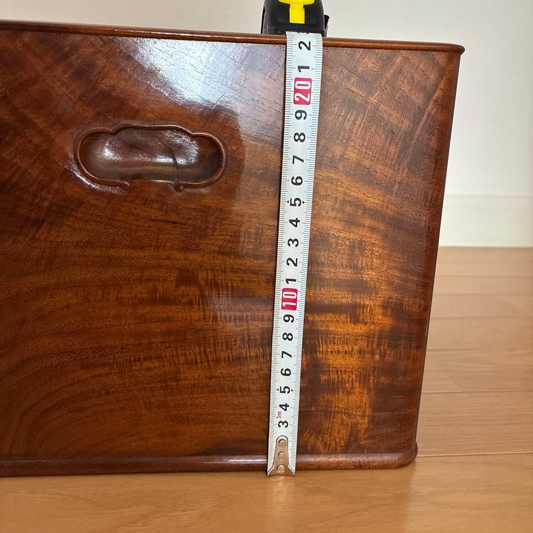 木製火鉢 黒江屋漆器店 C2229 古いラベル付き