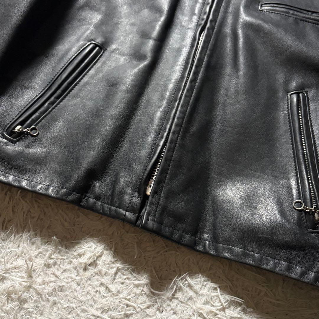 ビッグサイズ ■ショット シングルライダース ジャケット 641E 44