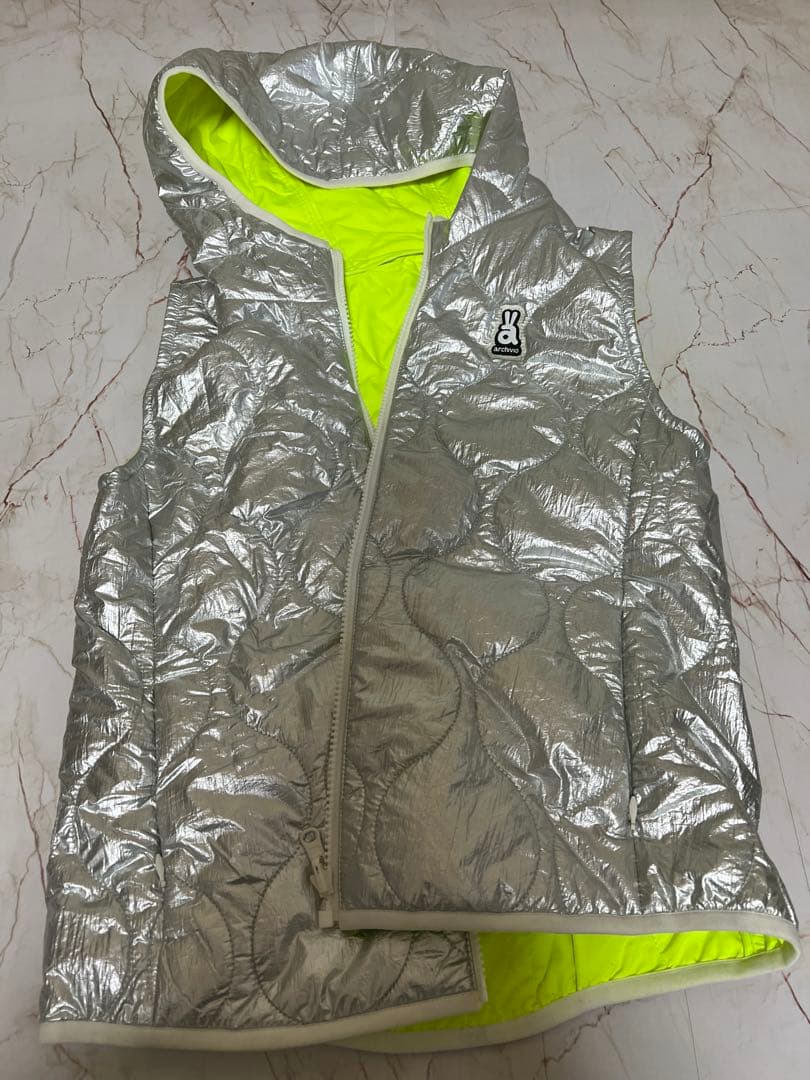 シルバー フード付きベスト ゴルフウェア アルチビオS