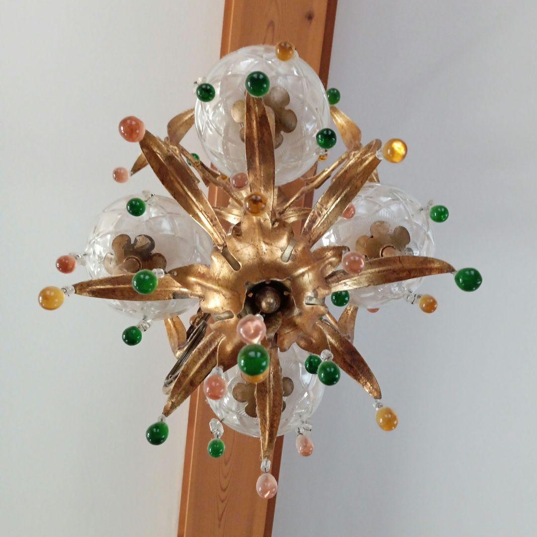 【1点物！超レア！】フランス製　アンティーク　シャンデリア　ランプ　ブロカント