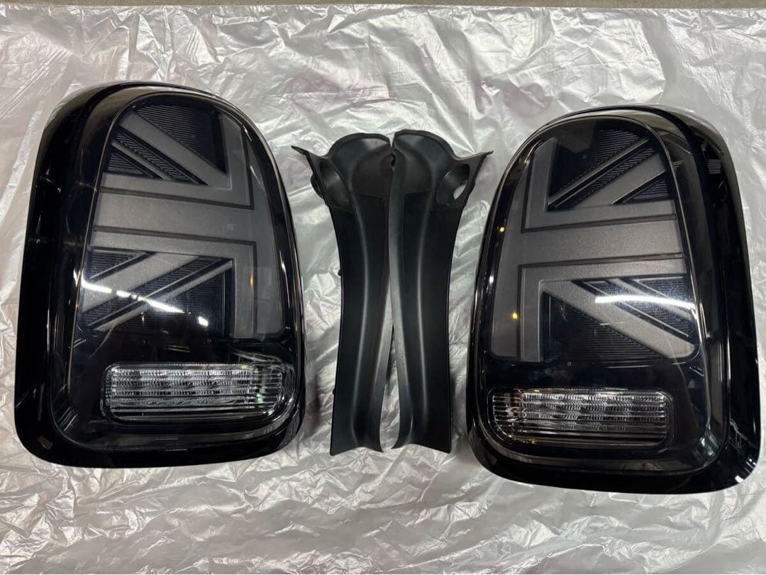 ミニF60クロスオーバー用 LED テールライト ユニオンジャックスモーククリア