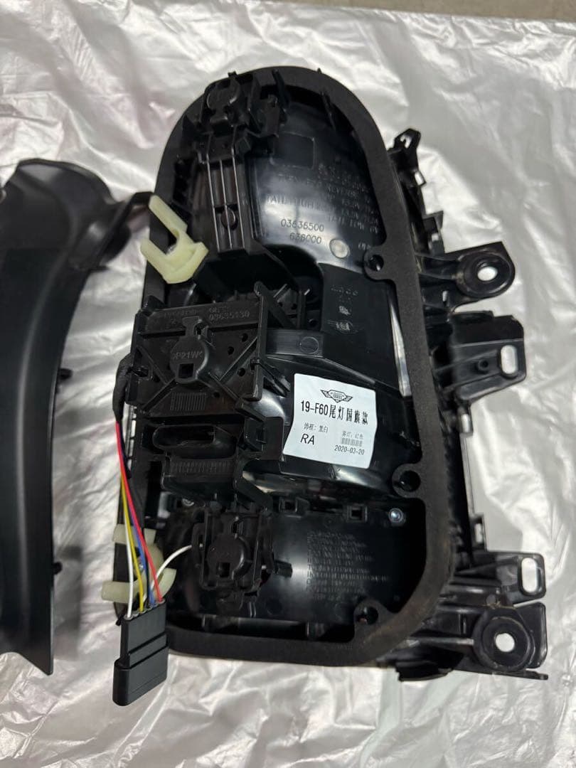 ミニF60クロスオーバー用 LED テールライト ユニオンジャックスモーククリア