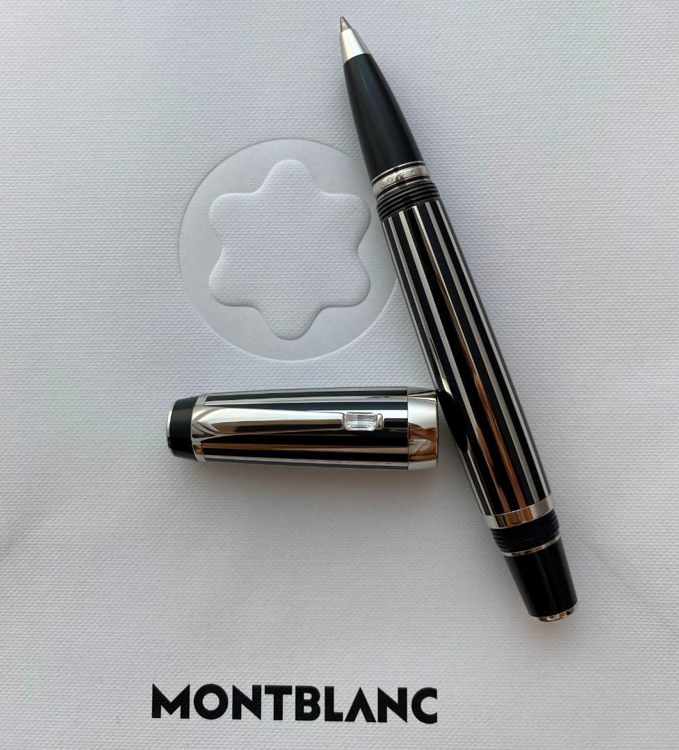 超美品　希少 モンブラン ボエム プラチナプレート クリスタル　ローラーボール