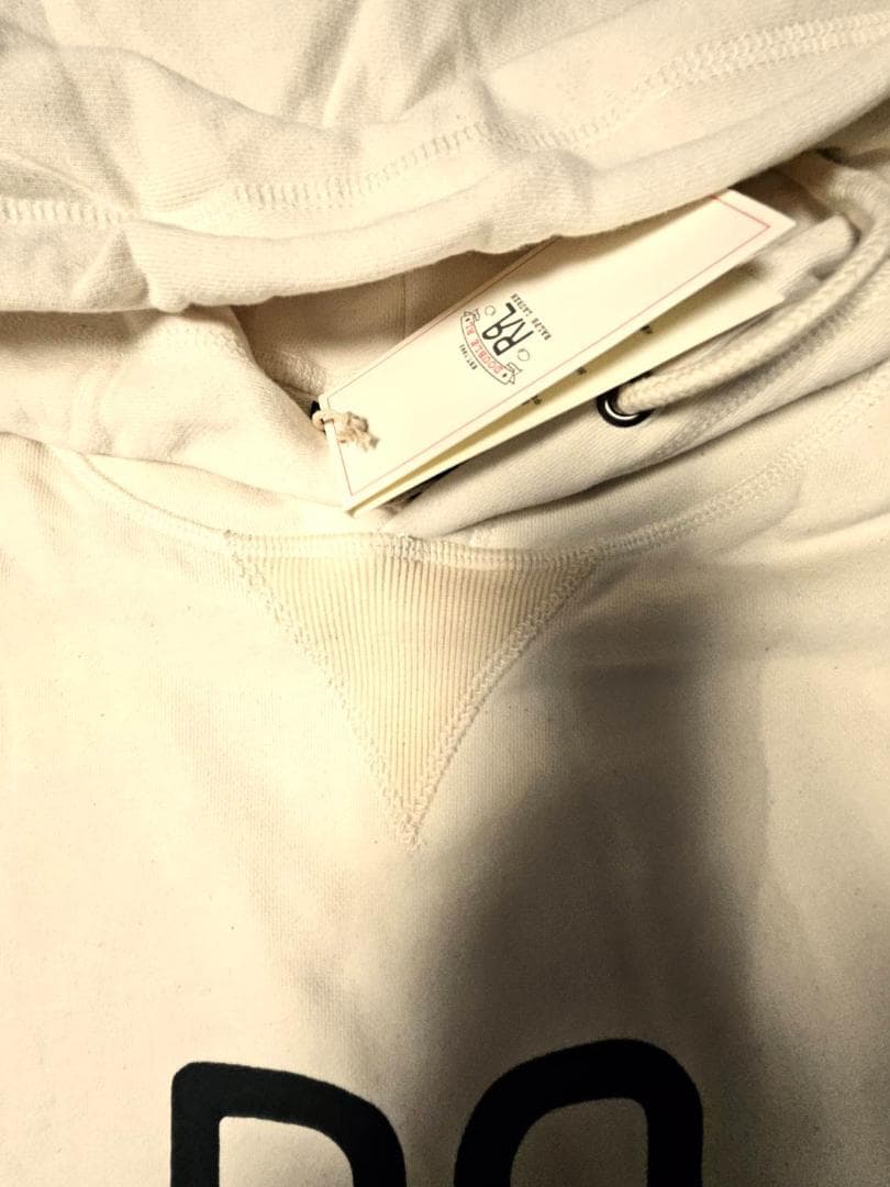 送料無料/新品未使用　Ralph Lauren ダブルRL ホワイトパーカーXL