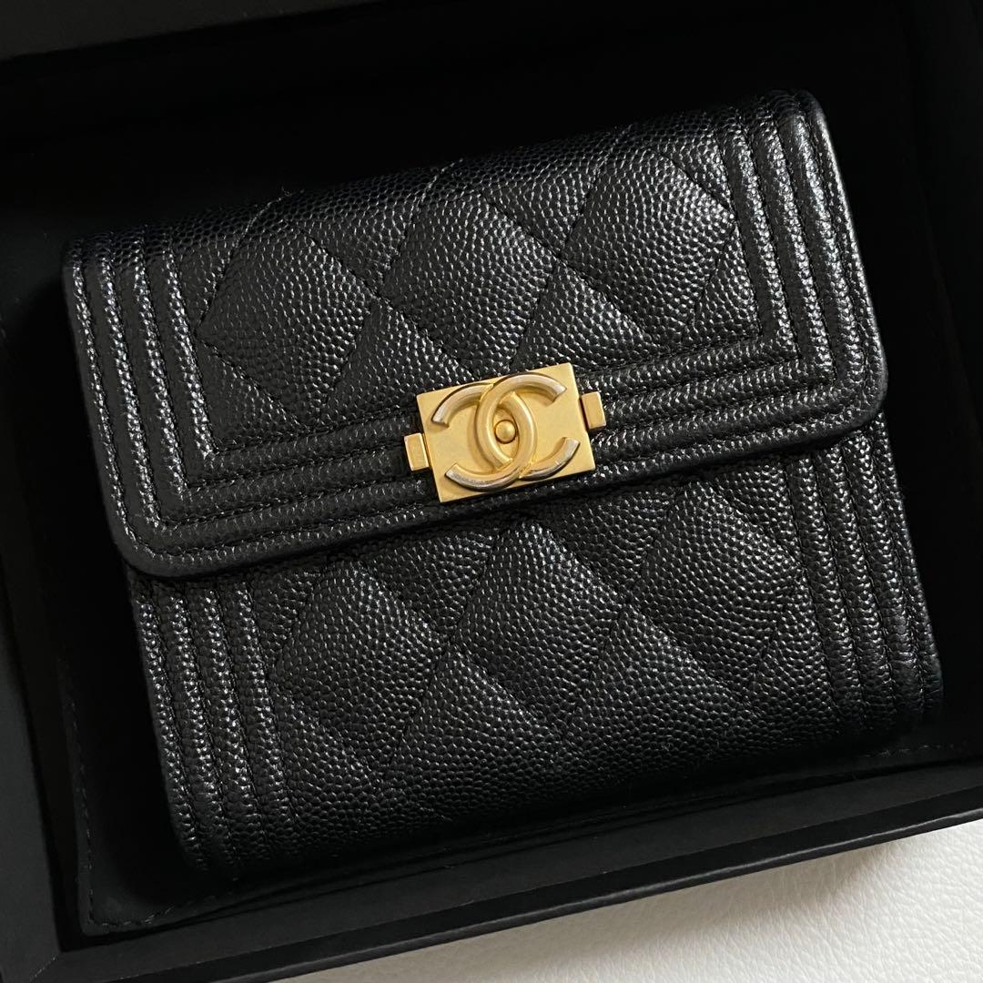 CHANEL / ボーイシャネル スモールフラップウォレット 三つ折り財布