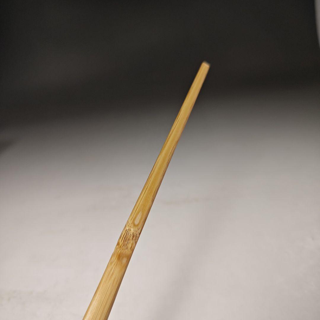 ウ277 茶杓『大徳寺　立花大亀　極箱　銘　寿峯』『竹工師　前田長好斎　下削』