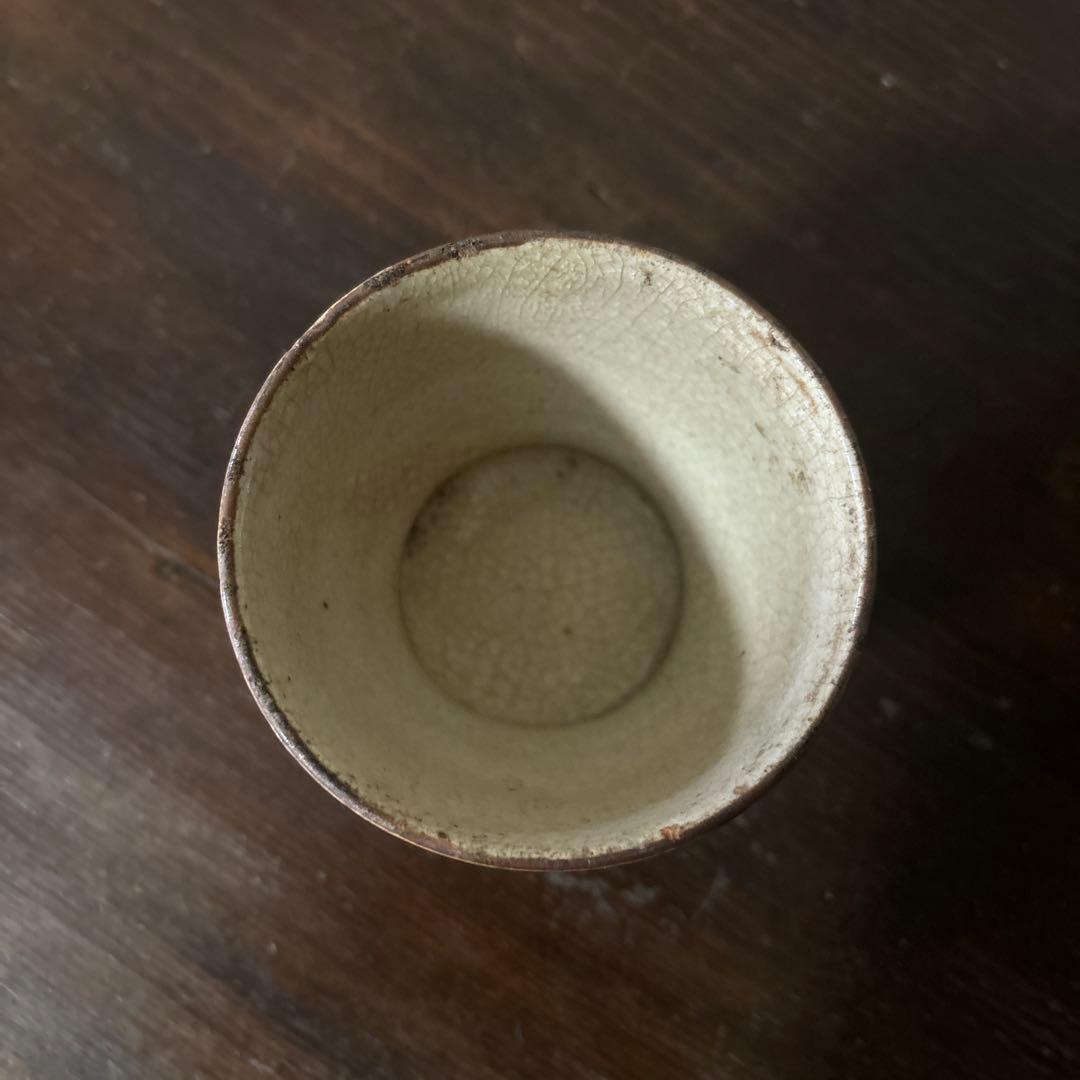 絵瀬戸猪口5点　御深井焼　猪口　美濃　酒盃　骨董　アンティーク　古道具　検:李朝