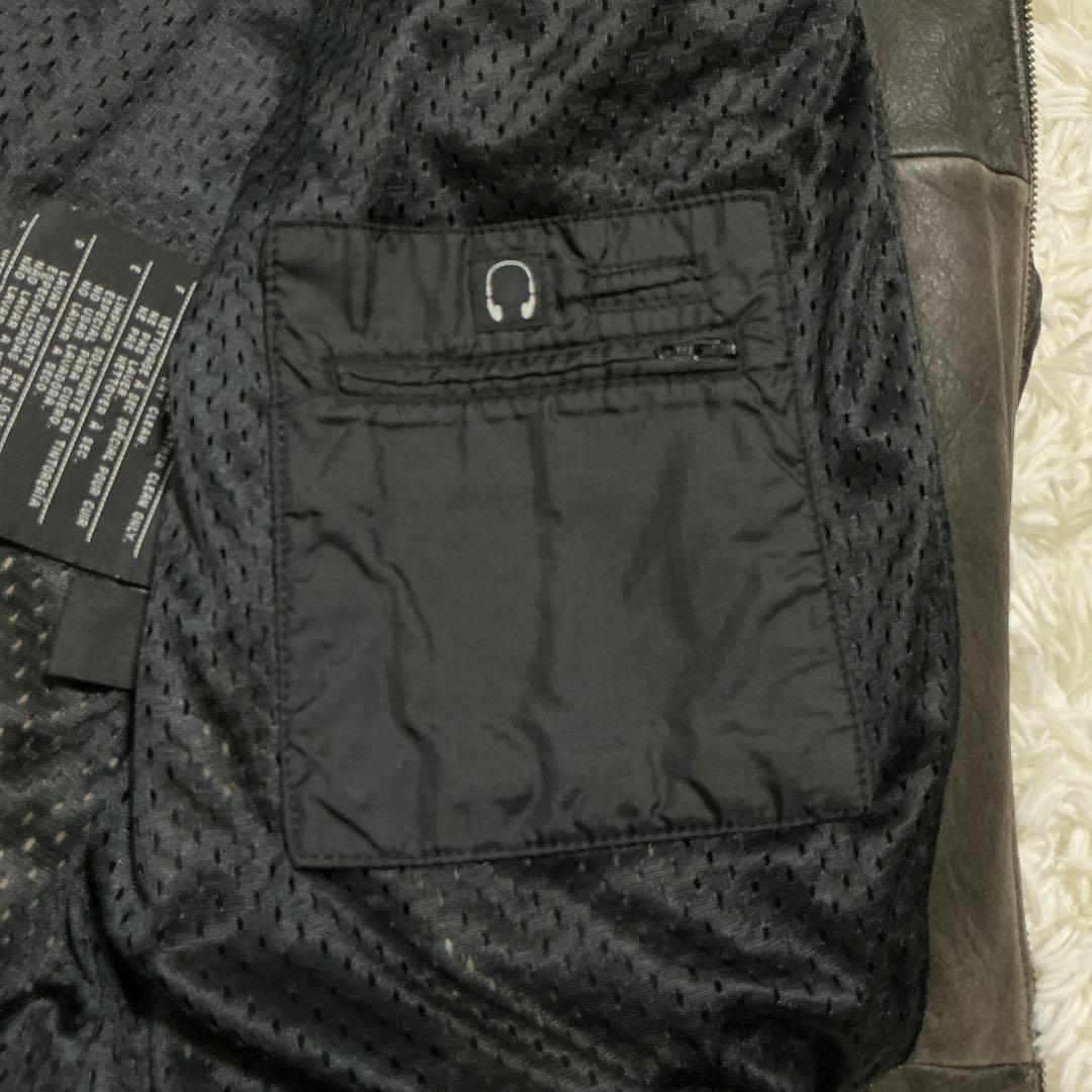 ハーレーダビットソン シングルライダース リアルレザージャケット ブラック L