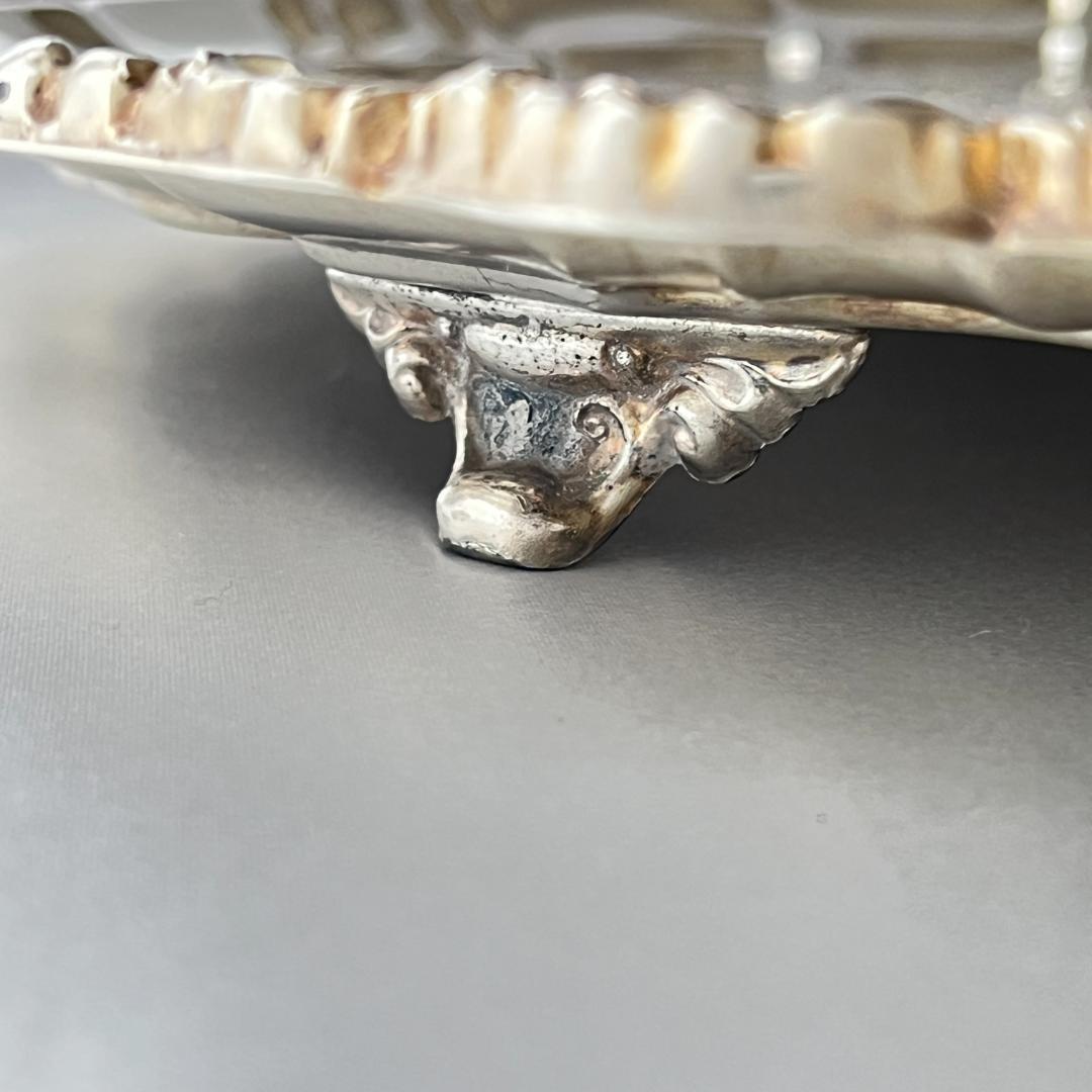 【POOLE】サルヴァ / ギャラリートレー【シルバープレート】31cm