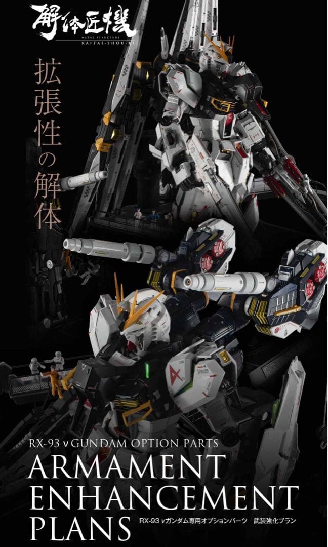 【新品】解体匠機 RX-93 νガンダム専用オプションパーツ 武装強化プラン