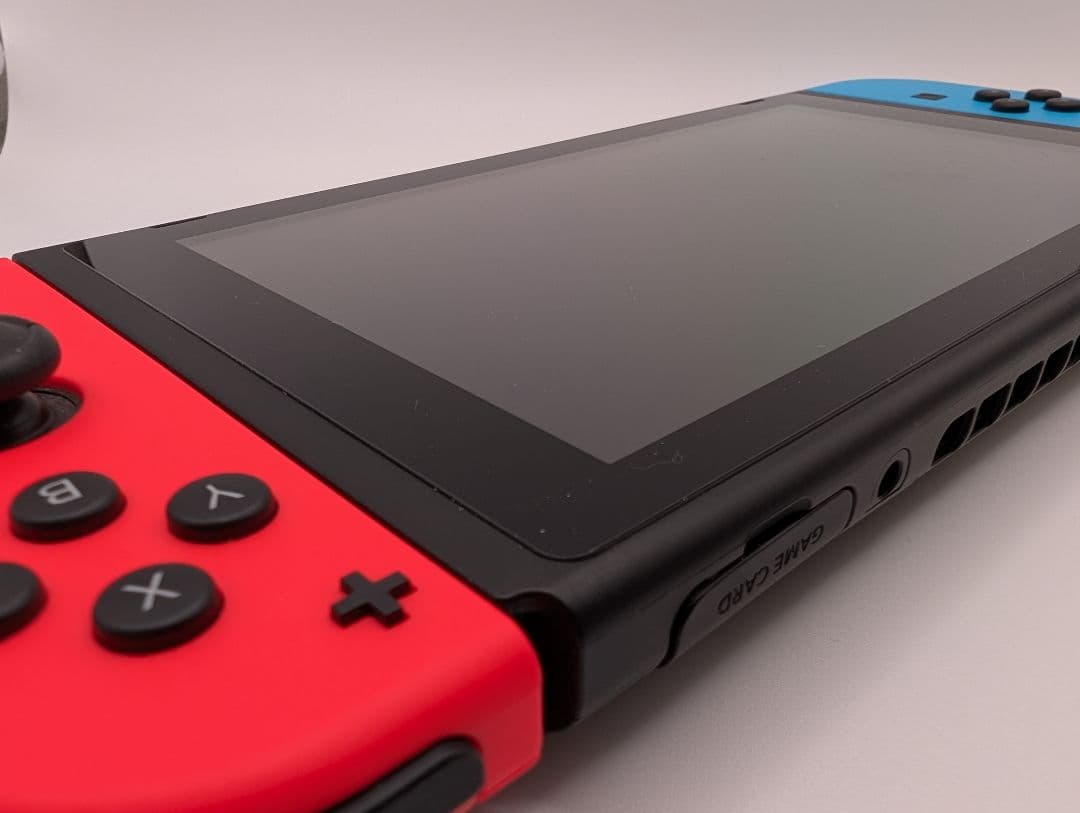 【美品】ニンテンドー スイッチ本体 ネオンレッド バッテリー強化版【おまけ付】