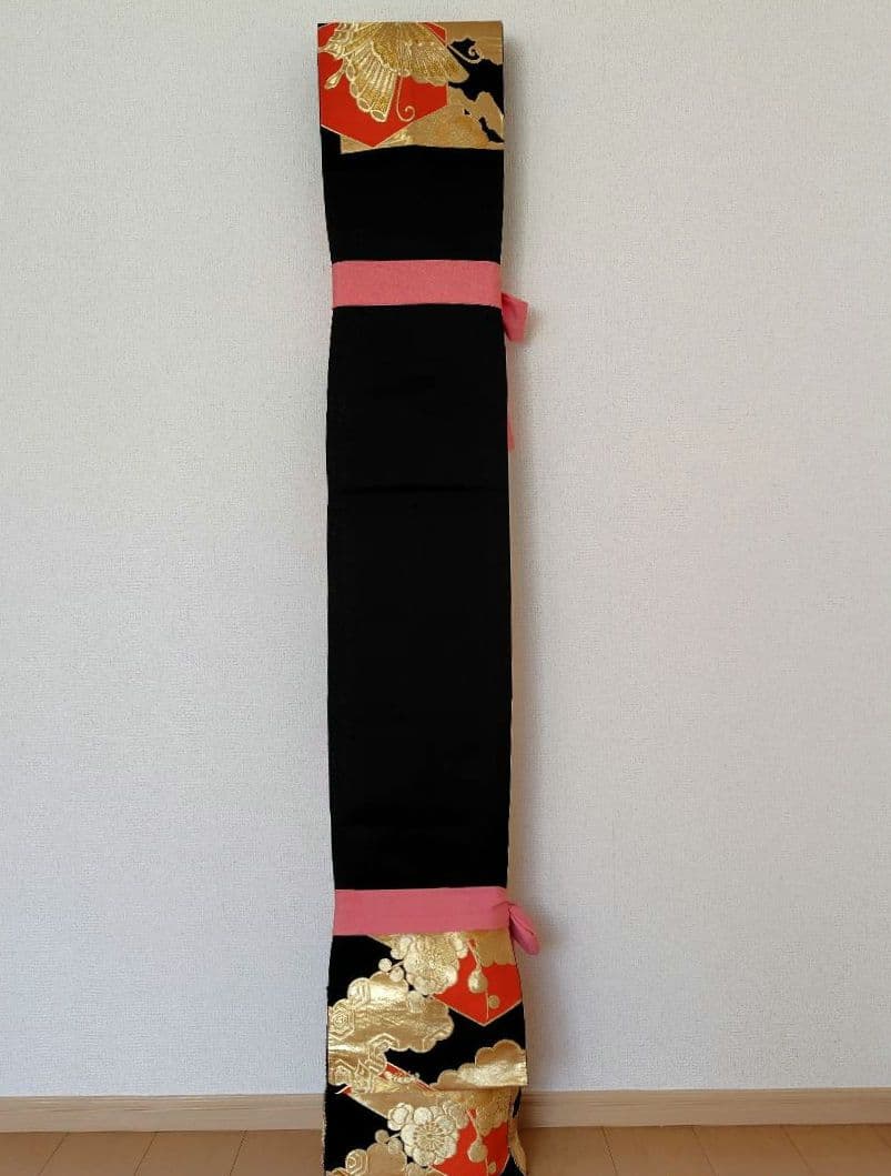 お琴カバー【蝶】着物帯 ゆたん油単ハンドメイド 和楽器 正絹 袋帯 山田流生田流