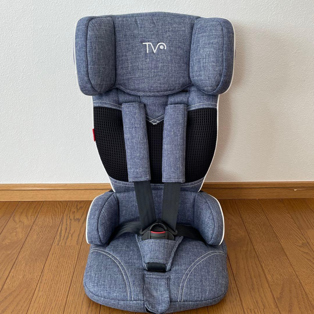 美品＊日本育児 トラベルベストECプラス チャイルドシート　デニム　収納袋付