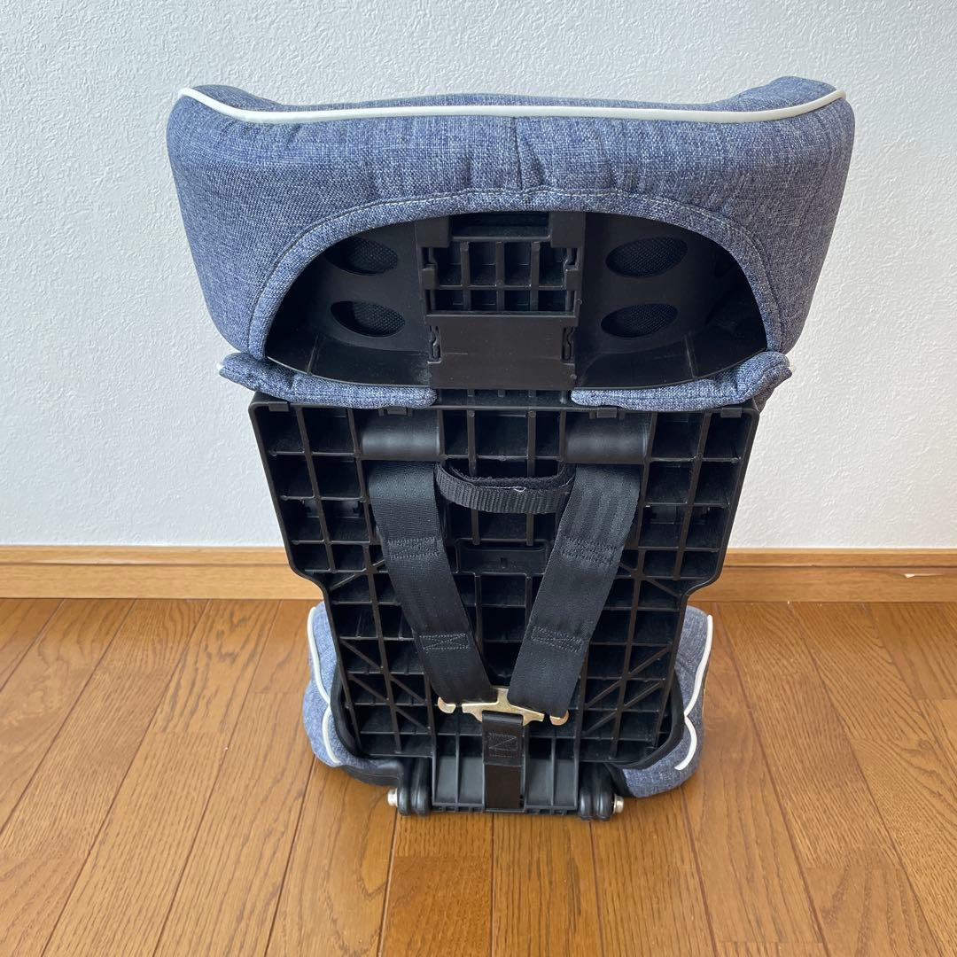 美品＊日本育児 トラベルベストECプラス チャイルドシート　デニム　収納袋付