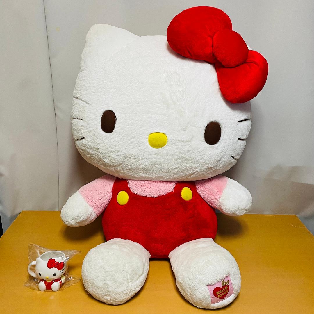 【特大】 ハローキティ ぬいぐるみ　約105cm　4Lサイズ　マグカップ付き