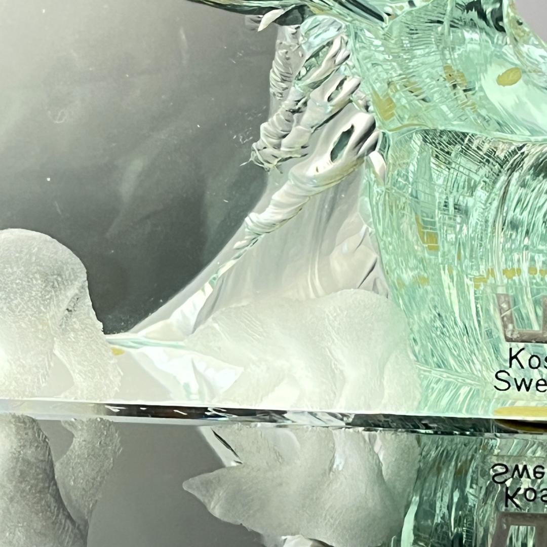 【Kosta Boda】ガラス クマのオブジェ / ペーパーウェイト