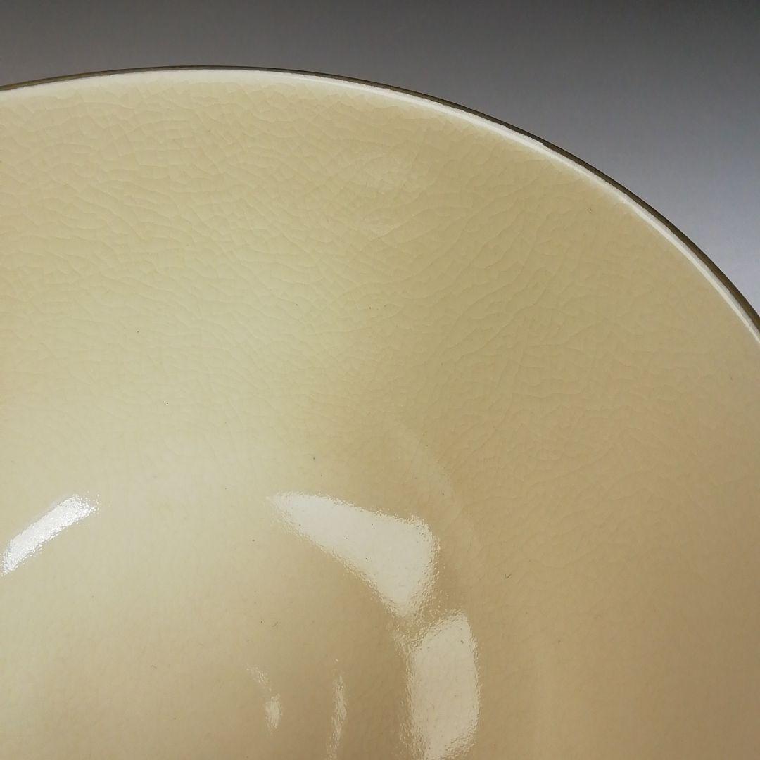 Ｗ８６　茶碗　『色絵　海辺画』『清閑寺窯　杉田祥平 造』　共箱　抹茶碗　茶道具