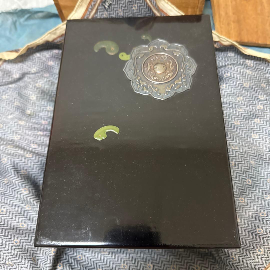 時代美術 御硯箱 布目塗 書道具 文房用具