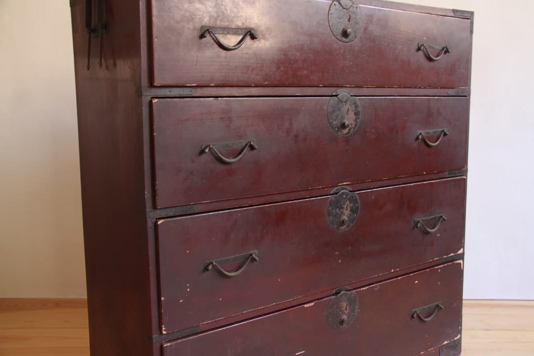 和箪笥　4段　古道具　古家具　ビンテージ　アンティーク　レトロ