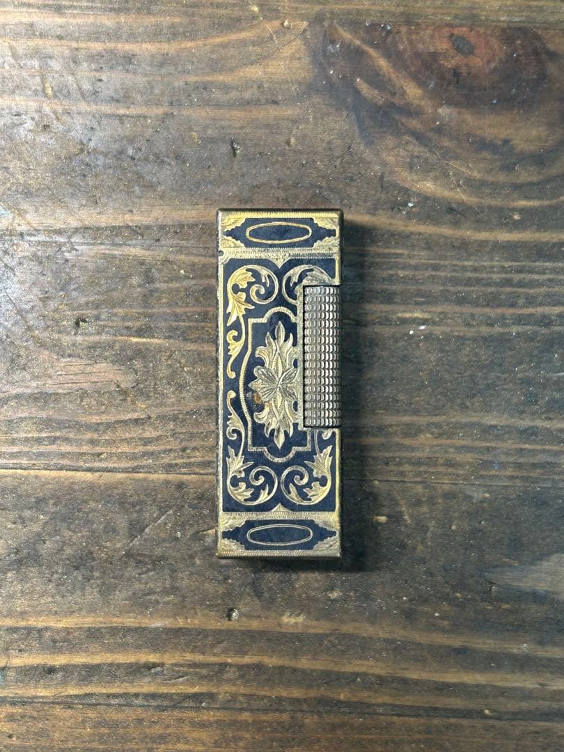 Dunhill ダンヒル ガスライター ヴィンテージ アンティーク ゴールド装飾