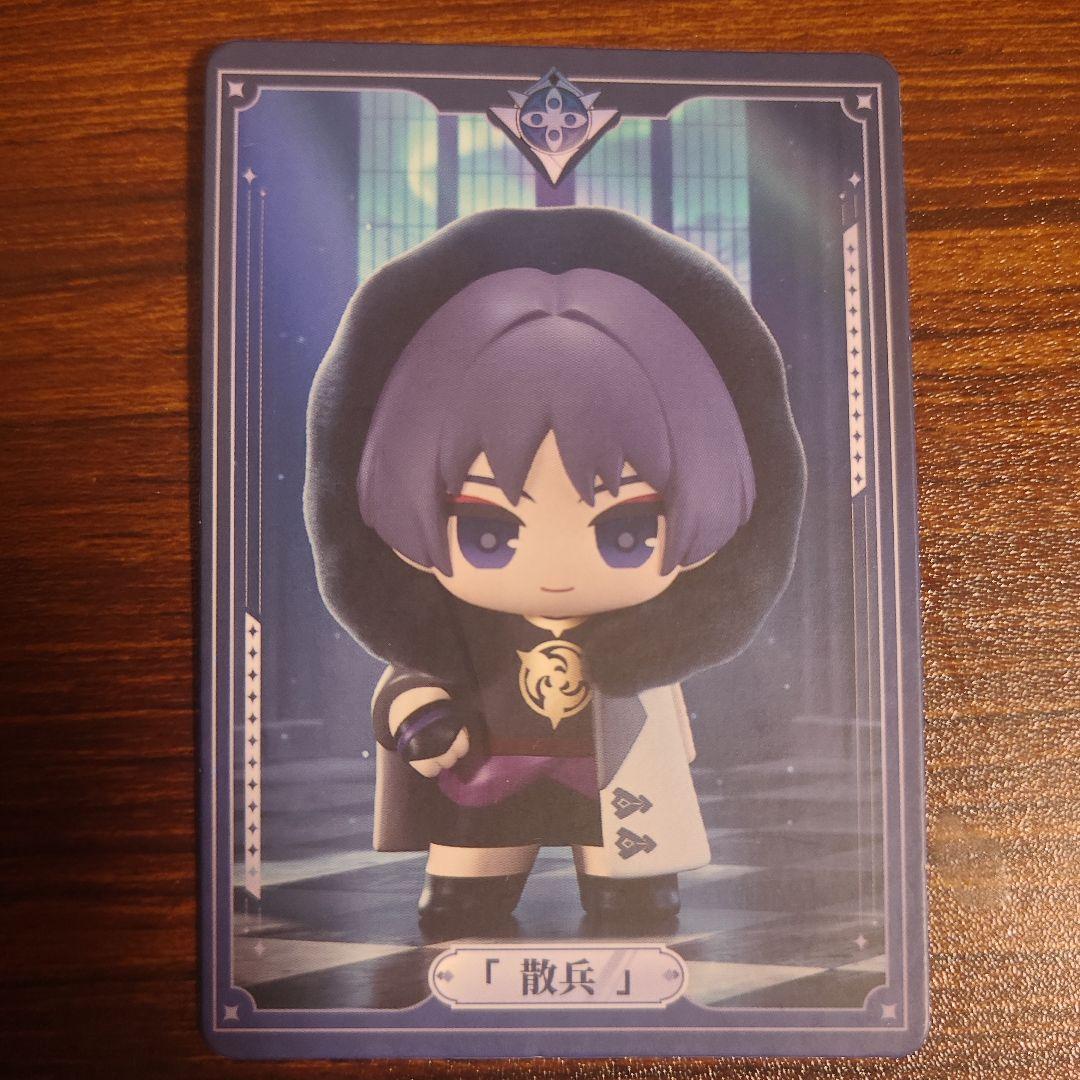 原神 ファデュイ ホログラムカード[タルタリヤ]シークレットと散兵ミニフィギュア