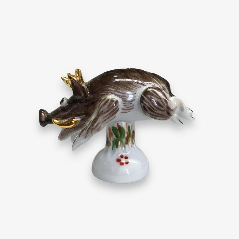 Meissen マイセン 猪 干支 アニマル 動物 フィギュリン オブジェ 希少