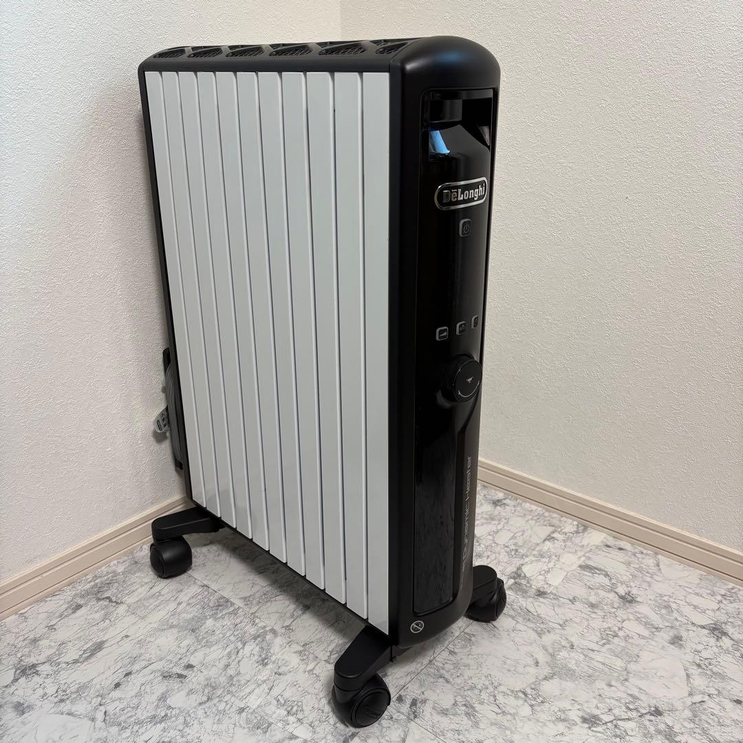 美品✨除菌済み✨リモコン付き　デロンギ　ヒーター　ブラック　MDHU15-BK