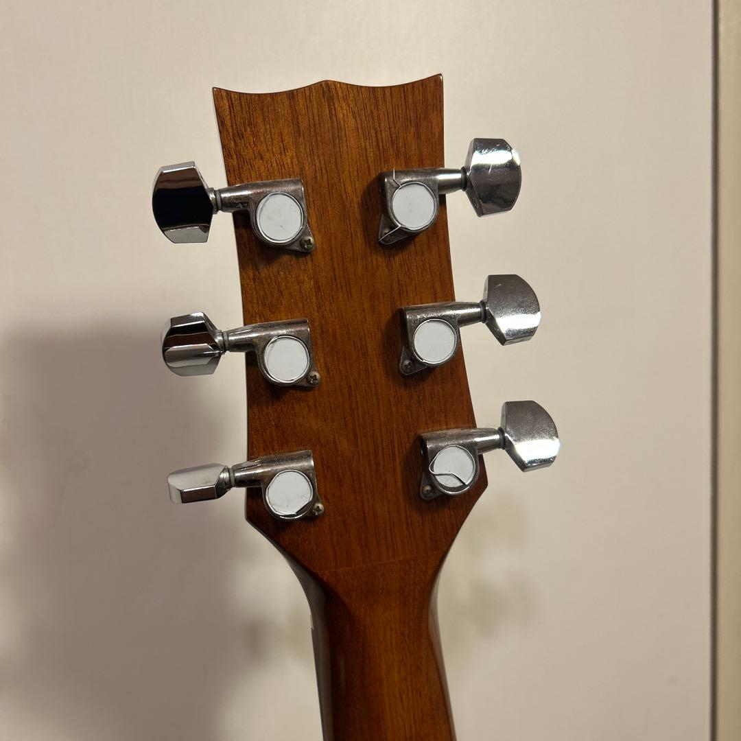 MorrisG-021 RBS 縦ロゴトップ単板フレイムマホガニー純正ギグバッグ