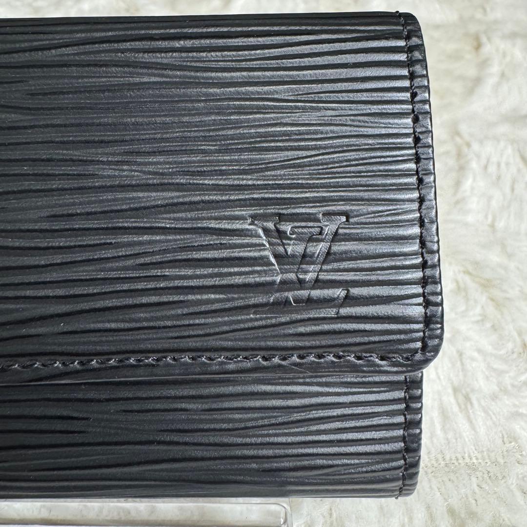 極美品 ルイヴィトン エピ ミュルティクレ6 キーケース ブラック レザー
