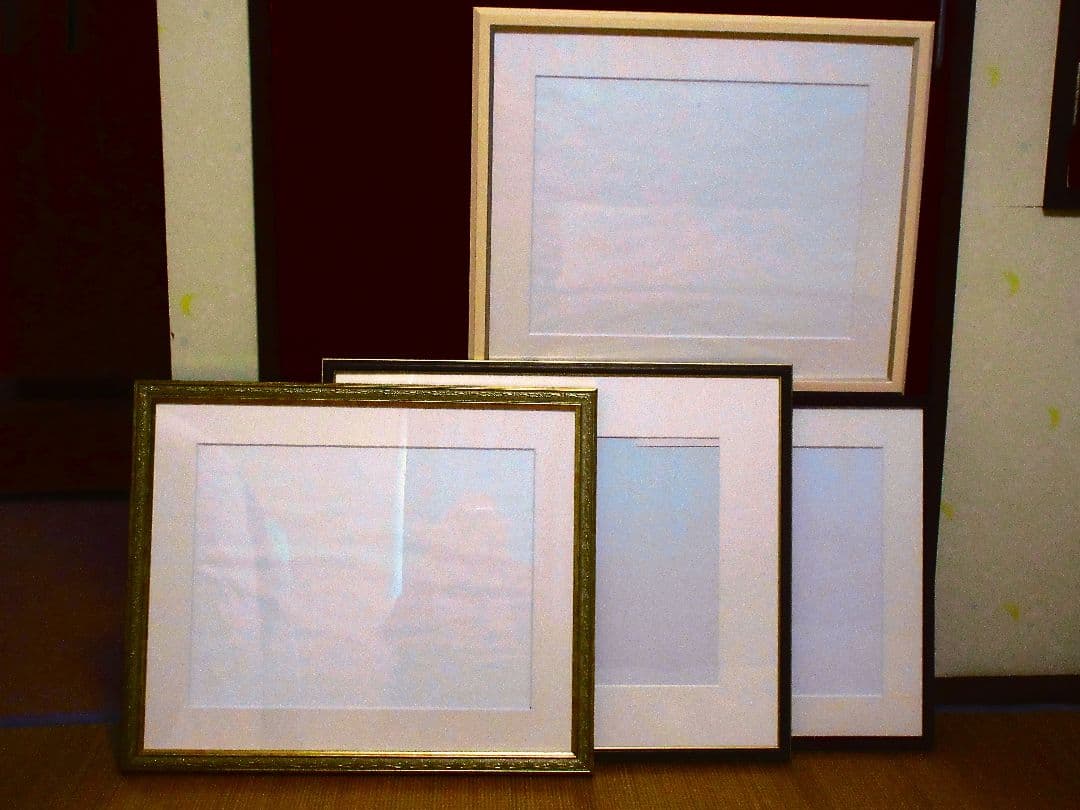 2018年 水彩画 風景 木製フレーム付き F6サイズ