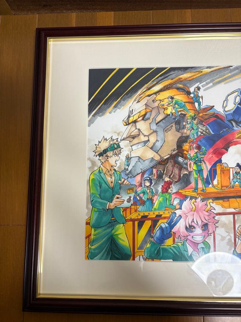 僕のヒーローアカデミア　ヒロアカ　額装高精細デジタルカラー　複製原画